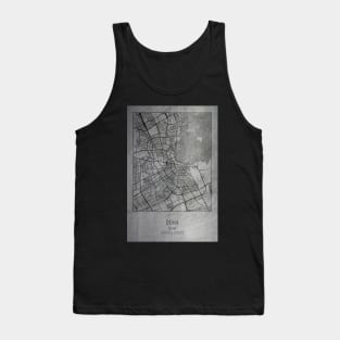 Doha, Qatar, city map poster Tank Top